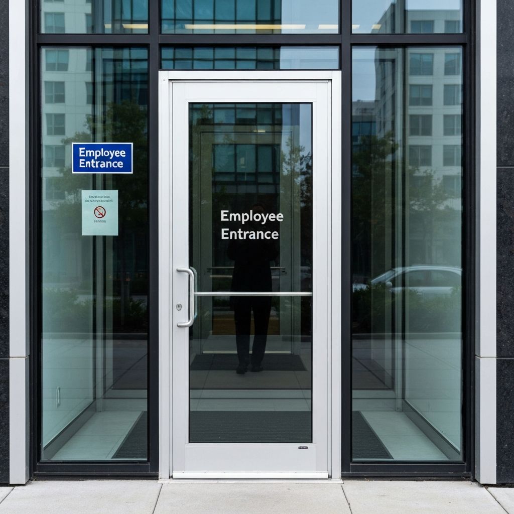 Commercial entrance lock installation